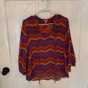 One of a kind Multi-colored Blouse